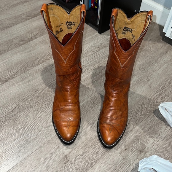 Tony Lama Other - Tony Lama size 8 Almond color boots, Round toe just had them resoled